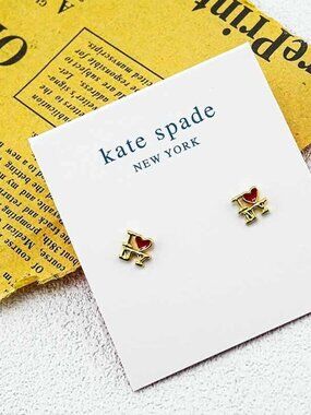 Kate Spade Heart Stud Earrings